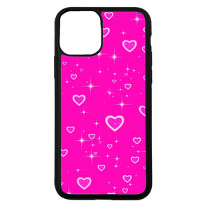 neon pink hearts - MAI CASES