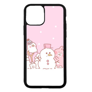 pastel pink snowman - Mai Cases