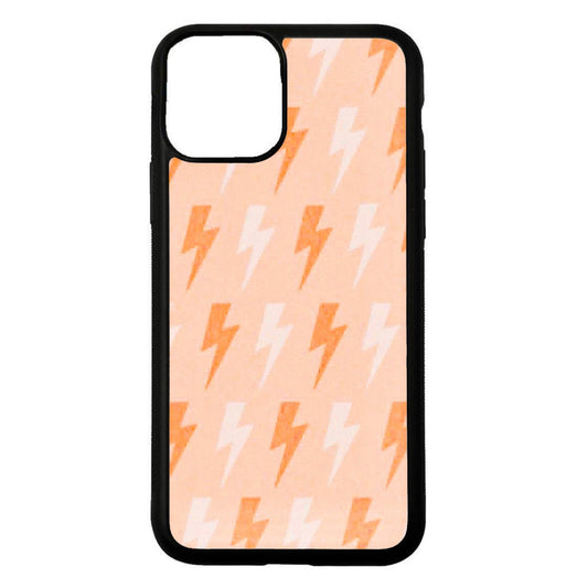 peachy lightning bolts - Mai Cases