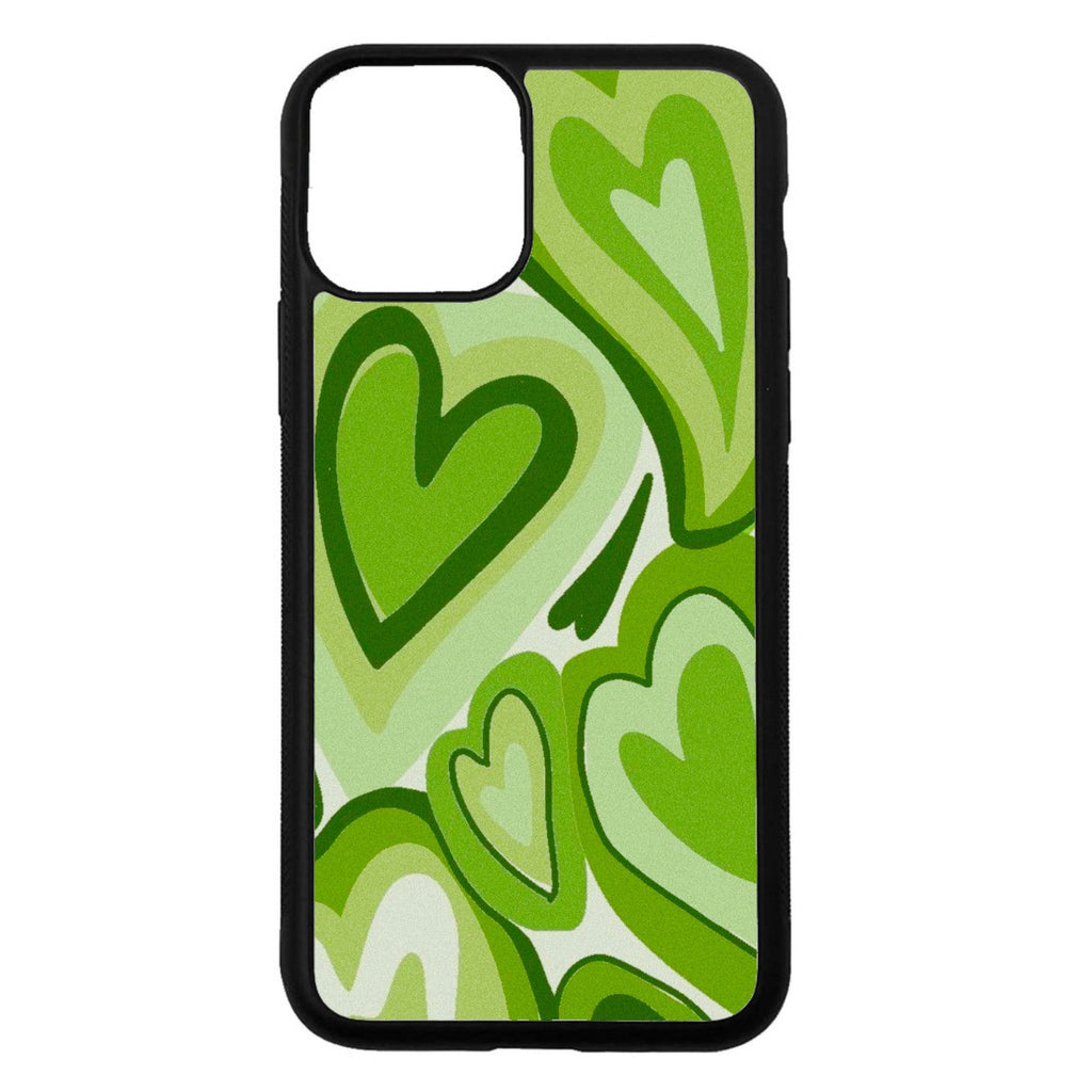 vintage green hearts - Mai Cases